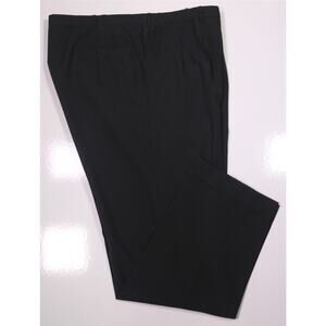 Battistoni Bespoke Black Wool Button-Fly Dress Pants Trousers Bespoke 42x32